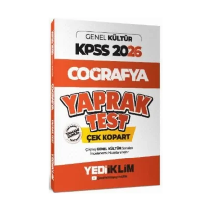Kpss Coğrafya Yaprak Test 2026