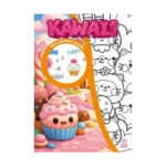 Kawaii ;Çıkartmalı Boyama Kitabı
