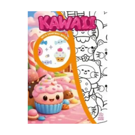 Kawaii ;Çıkartmalı Boyama Kitabı