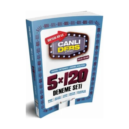 Akademi Denizi KPSS Lise Önlisans Genel Kültür Genel Yetenek 5 x 120 Deneme Seti