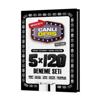 Akademi Denizi KPSS Lisans Genel Kültür Genel Yetenek 5 x 120 Deneme Seti