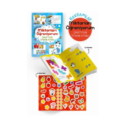 Kavramlar – Miktarları Öğreniyorum – Çıkartmalı Etkinlik Kitabı