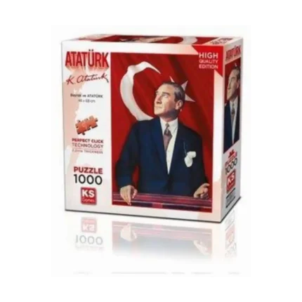 Atatürk Ve Türk Bayrağı Puzzle 1000 Parça
