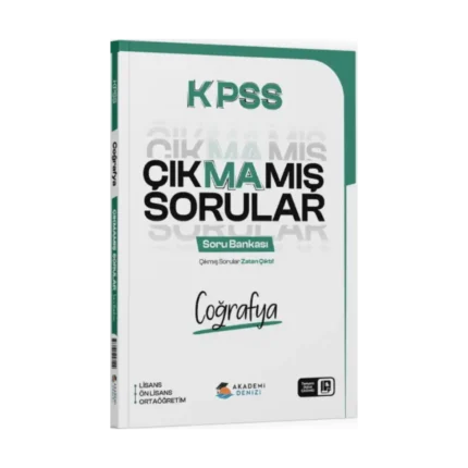 Akademi Denizi KPSS Coğrafya Çıkmamış Sorular Soru Bankası