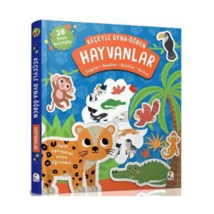 Keçeyle Oyna - Öğren Hayvanlar Ciltli