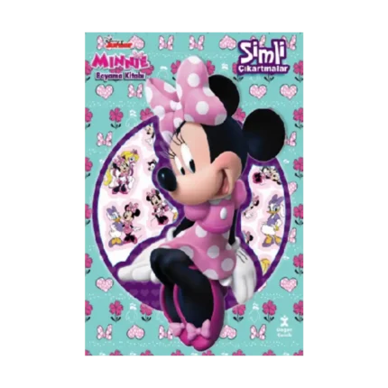 Dısney Mınnıe Simli Çıkartmalarla Boyama