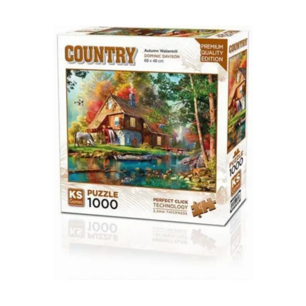 Autumn Watermill Puzzle 1000 Parça
