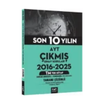 Çap Yayınları AYT TM Tek Kitap Son 10 Yılın Çıkmış Soruları 2016 2025