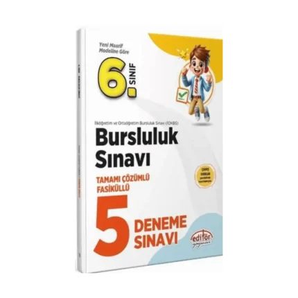 6. Sınıf Bursluluk Tamamı Çözümlü Fasiküllü 5 Deneme Sınavı