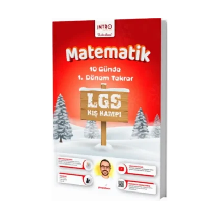 İntro Yayınları 8. Sınıf LGS Matematik 10 Günde 1. Dönem Tekrar Kış Kampı