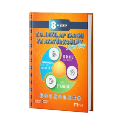Mozaik Yayınları 8. Sınıf T.C. İnkılap Tarihi ve Atatürkçülük Defter Kitap