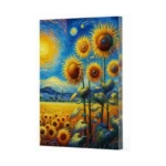 Van Gogh Ayçiçekleri Çizgili Defter 4