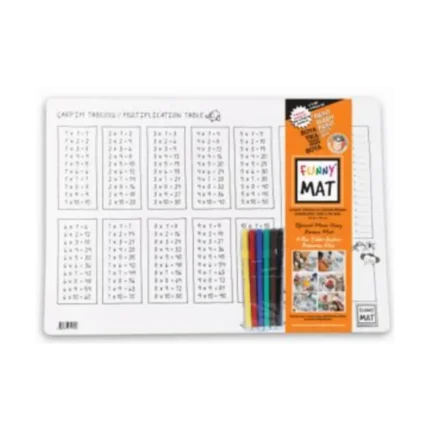 Funny Mat Çarpım Tablosu - Çalışma Masam (2 Paket 6'lı Keçeli Kalem)
