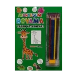 Muhteşem Boyama - Yaban Hayvanları + 6lı Boya Kalemi