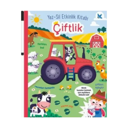 Yaz-sil Etkinlik Kitabı – Çiftlik (kalemli)