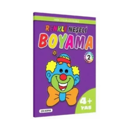 Renkli Neşeli Boyama 2 4+Yaş Kalın Boyama - Pinokyo Yayınları