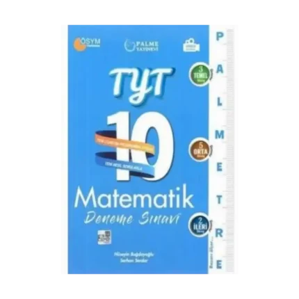TYT Matematik Deneme Sınavı 10lu Palmetre Vid.Çöz.(İADESİZ) - Palme Yayınları