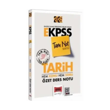 E-KPSS Tam Not Serisi Tarih Hem Konu Soru Özet Ders Notu-Yargı Yayınları
