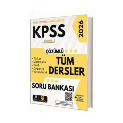 2026 KPSS Genel Yetenek Genel Kültür Lisans Tek Kitap Soru Bankası Çözümlü-Tasarı Yayınları