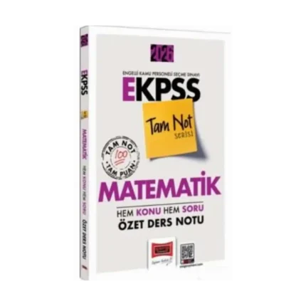 E-KPSS Tam Not Serisi Matematik Hem Konu Soru Özet Ders Notu-Yargı Yayınları
