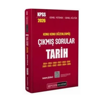 2026 KPSS Tarih Konu Konu Düzenlenmiş Çıkmış Sorular-Pegem Akademi