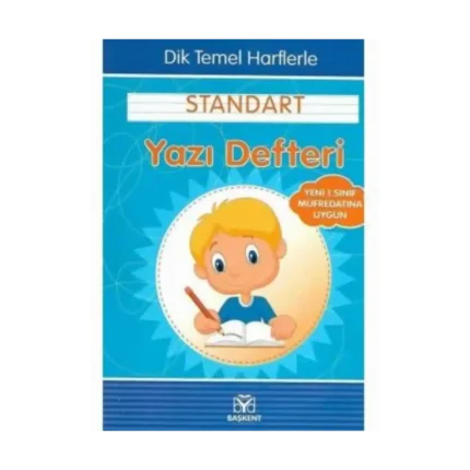 Dik Temel Harflerle Standart Kareli - Güzel Yazı Defteri - Başkent Yayınları