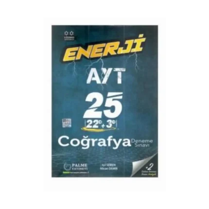AYT Coğrafya Deneme Sınavı Enerji 25li (İADESİZ)- Palme Yayınları