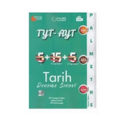 TYT AYT Tarih Deneme Sınavı Palmetre (İADESİZ) - Palme Yayınları