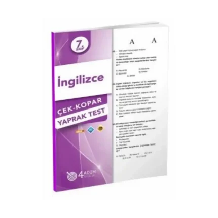 7.Sınıf İngilizce Yaprak Test - Dört Adım Yayınları