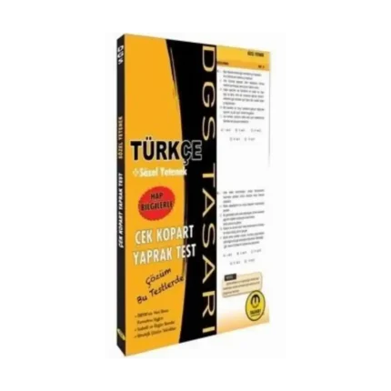 DGS Sözel Yaprak Test - Tasarı Yayınları