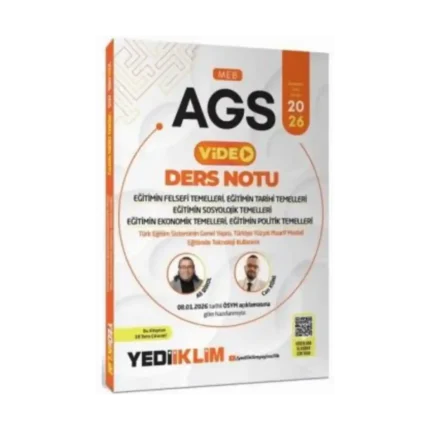 2026 MEB AGS Eğitim Bilimleri Eğitimin Felsefi Tarihi Sosyolojik Ekonomik Politik Temelleri Video Ders Notu-Yediiklim Yayınları