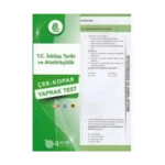8.Sınıf İnkılap Tarihi Yaprak Test - Dört Adım Yayınları