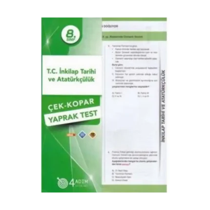 8.Sınıf İnkılap Tarihi Yaprak Test - Dört Adım Yayınları