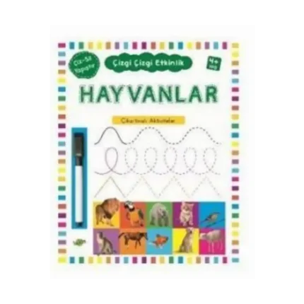 Hayvanlar 4+ Yaş Çizgi Çizgi Etkinlik - Kukla Yayınları