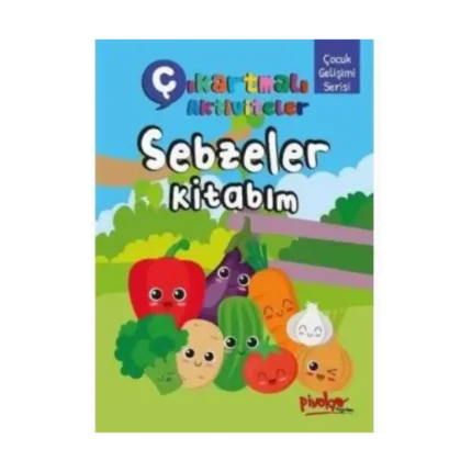 Çıkartmalı Sebzeler Kitabım+Stıckeer(16 Sayfa)-Pinokyo Yayınları