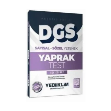 KPSS DGS Prestij Sayısal Sözel Yaprak Test-Yediiklim Yayınları