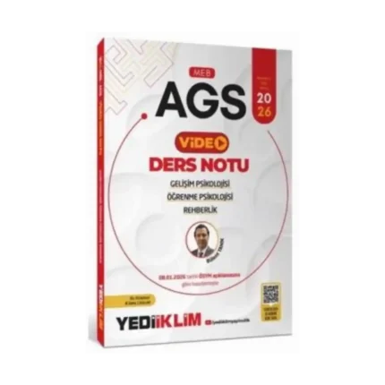MEB-AGS Eğitim Bil.Gelişim Psik.Öğrenme Psik.ve Rehberlik Video Ders Notu- Yediiklim Yayınları