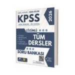 2026 KPSS Orta Öğretim Ön Lisans Soru Bankası Çözümlü-Tasarı Yayınları