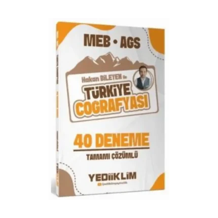 2026 MEB-AGS Türkiye Coğrafyası 40 Deneme-Yediiklim Yayınları
