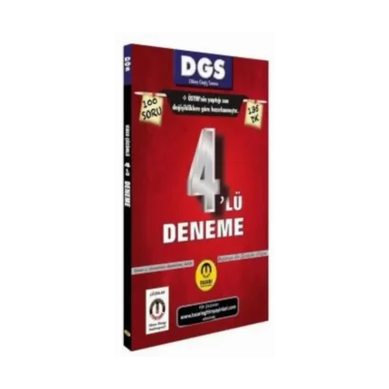 DGS Deneme Sınavı Son Format 4lü Çözümlü - Tasarı Yayınları