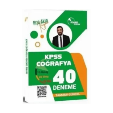 KPSS Coğrafya 40 Lı Deneme-Rıza Akın Kaya-Doktrin Yayınları
