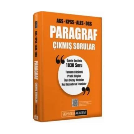 2026 Paragraf Çıkmış Sorular-Pegem Akademi