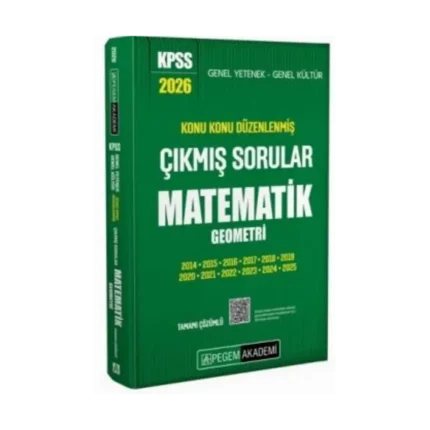 2026 KPSS Matematik Geometri Konu Konu Düzenlenmiş Çıkmış Sorular-Pegem Akademi