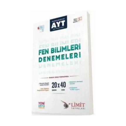 AYT Fen Bilimleri 20x40 Video Çözümlü Denemeleri-Limit Yayınları