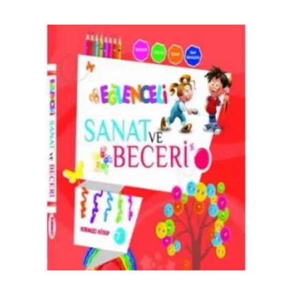 Eğlenceli Sanat ve Beceri (Kırmızı Kitap) - Parıltı Yayınları