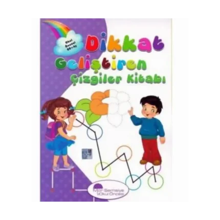 Okul Öncesi 60+ Ay Dikkat Geliştiren Çizgiler Kitabı - Zekeriya GUTER - Mor Şemsiye Yayınları