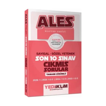 Ales Sayısal Sözel Yetenek Son 10 Sınav Çıkmış Sorular Master Serisi