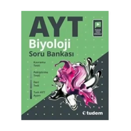 AYT Biyoloji Soru Bankası Video Çözümlü -Tudem Yayınları