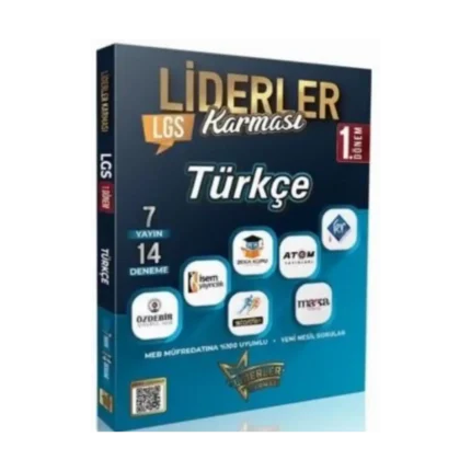 8.Sınıf 1.Dönem Türkçe Deneme Sınavı (7 Yayın 14 Deneme) LGS - Liderler Karması Yayınları