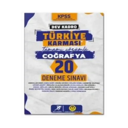 KPSS Coğrafya Deneme Sınavı 20li Dev Kadro - Tasarı Yayınları